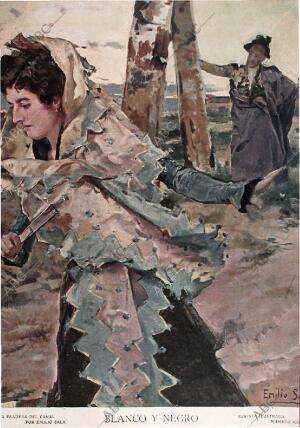 BLANCO Y NEGRO MADRID 16-02-1907