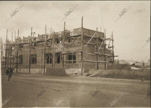 La casa en construcción de la calle de Torrijos, junto a la cual se produjo la...