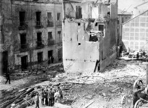 Incendio del almacén de Maderas, que Destruyó las Casas que Estaban Próximas al...