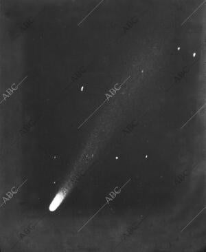 El cometa Halley fotografíado por Mr. Percy Ryves en su observatorio de Zaragoza