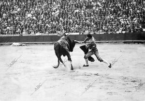 Francisco Martin Vázquez en su Toro primero