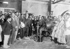 Inauguración de unas Elevadoras de agua del Ebro en Benissanet (Tarragona) para...