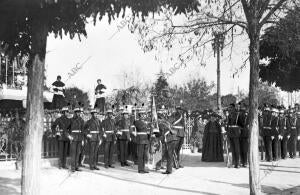 Jura de la Bandera, por los Alumnos de nuevo ingreso en la academia de...