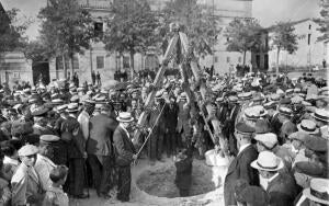 Inauguracion del ferrocarril de san Cugat A Rubi