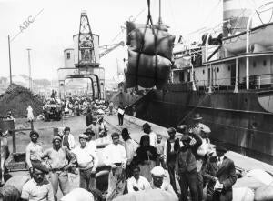 El muelle en el puerto de La Coruña