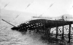 El temporal dejó en este estado el muelle de la compañía de Ferrocaril