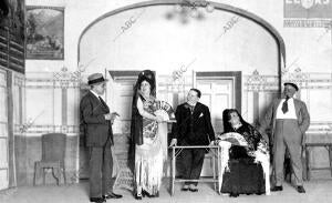 Una escena de la Obra, De "Meliton Gonzalez", "la chifladura de Anita"