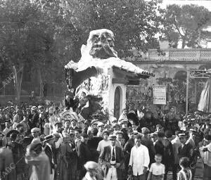 La cabalgata de La "Senyera" Carriza Titulada "Aragon"