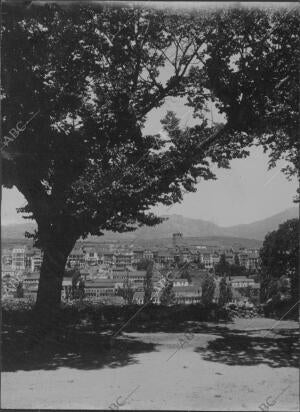 Béjar: vista parcial desde el paseo de santa Ana