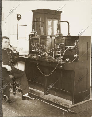 Centralita telefónica instalada en el Palacio Real