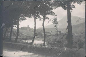 Cestona, vista desde la Carretera, Viniendo de Iraleta