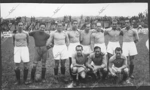 Equipo del real Oviedo C.F que Empató A tres con el Sporting en el Molina