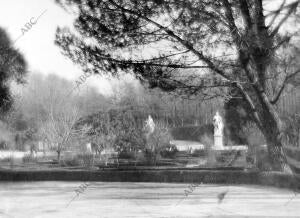 Vista del Parque del Retiro en otoño