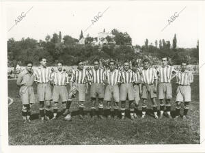 Una de las alineaciones del Athletic de Madrid en el Metropolitano