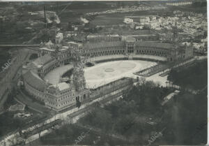 Vista aérea de la plaza de España
