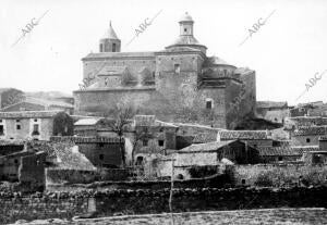 Vista parcial del pueblo Fuendetodos (Zaragoza)