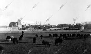 Vista Panorámica del pueblo Villalar de los Comuneros (Valladolid)