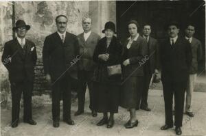 La ilustre investigadora francesa en su visita a la Mezquita Catedral,...