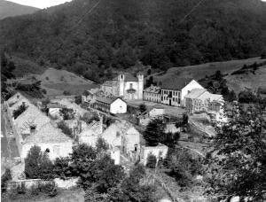 Vista general del pueblo de Orbaiceta (Navarra)