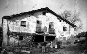 Vista de uno de los Caseríos Típicos de Vizcaya en el pueblo Zamudio