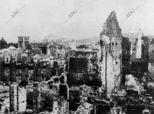 Guernica tras los Bombardeos de abril de 1937