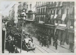 La calle Mayor de Madrid en la mañana de la liberación
