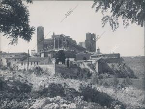 Sigüenza. Años 40. Vista exterior de la Catedral