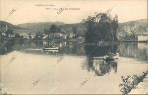 Vista de la isla de los Faisanes en Irún