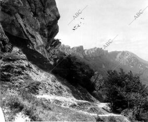 Peñas del puerto de Lizarraga (Navarra)