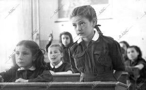 Escena escolar durante los Años cuarenta