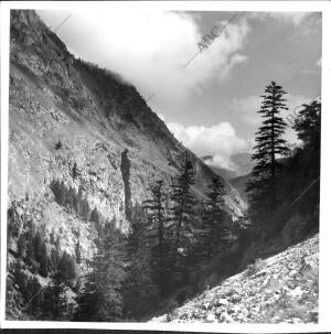 Paisaje del pirineo Leridano. Alto valle de Valarties