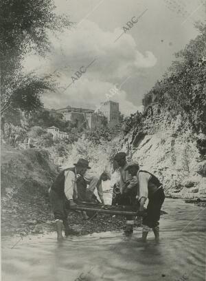 Río Darro (Granada), mayo de 1950