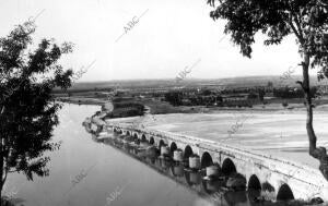 Puente sobre el río Duero a su paso por el pueblo deToro