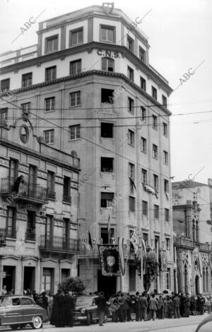 Fachada de la casa sindical de Vigo