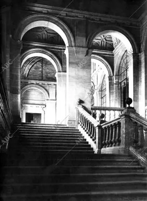 La escalera principal del Archivo General de Indias