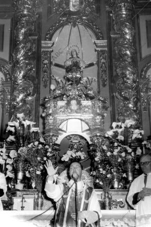 Retablo de la iglesia parroquial de Cuevas de san Marcos (Málaga) Inaugurado por...