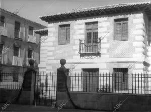 En Imagen, parte de la fachada de la casa de Cervantes en la localidad Madrileña...
