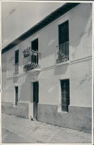 Fachada de la casa natal del poeta Federico Garcia Lorca en Fuentevaqueros