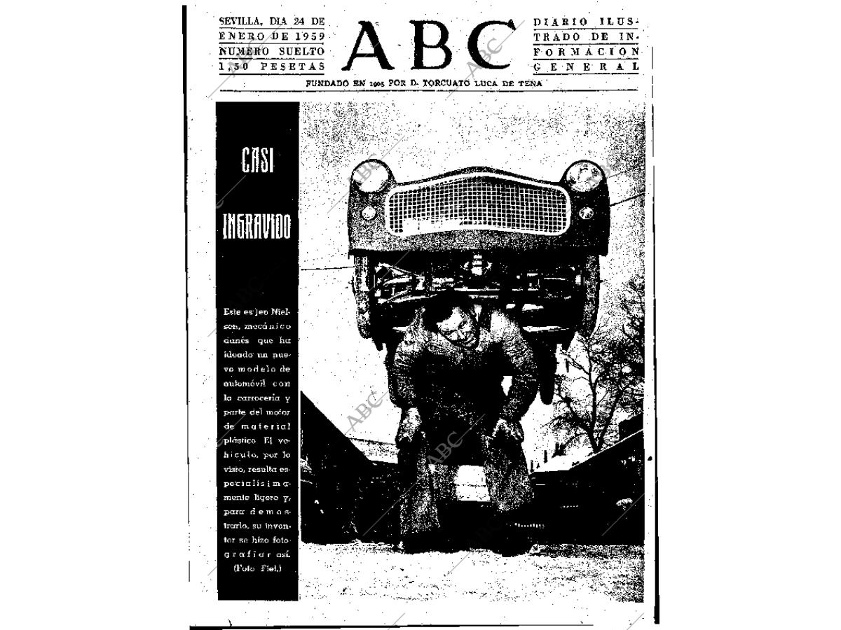 ✳El 24 de enero de 1960, ABC anunciaba una de las mayores proezas