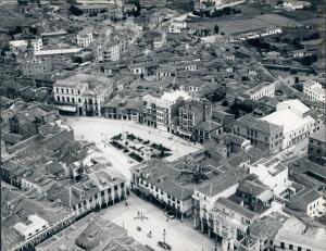 Astorga (León). 1960-1970. Vista panorámica en los años 60