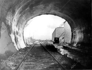 Final del túnel de la risa en Chamartín