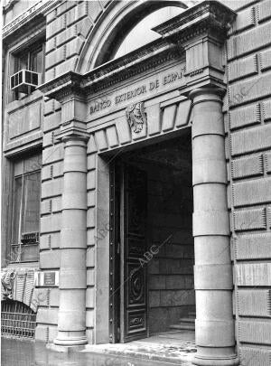 Fachada del Banco Exterior de España