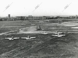 El aeropuerto de Cuatro Vientos de Madrid en 1968