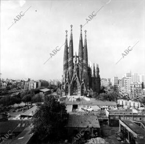 Reportaje gráfico sobre el estado de las obras de la Sagrada Familia