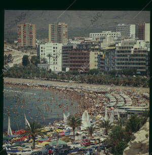 Benidorm (Alicante), 1971. Vistas aéreas
