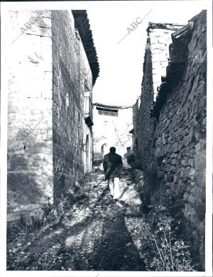 Una calle de Bastaras (Huesca)