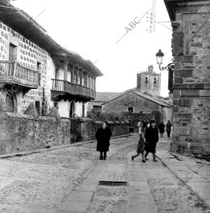 Una de las Calles del pueblo Vinuesa (Soria)