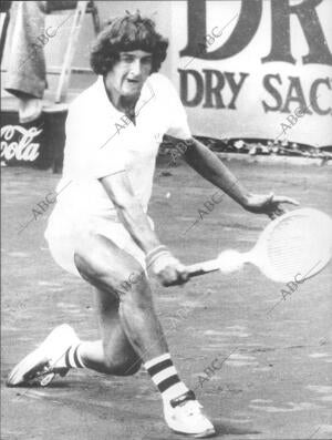 José Higueras durante el encuentro de la Eliminatoria de copa Davis celebrado en...