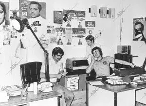 Centro de prensa de la Ucd en las Elecciones Generales de 1977