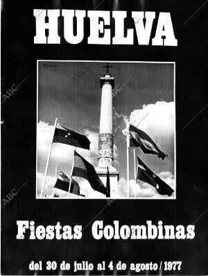 Cartel de las fiestas Colombinas en Huelva